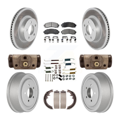 [Avant + Arrière] Kit de disque (revêtu) et plaquette (semi-métallique) de frein pour Ford Ranger Mazda B4000 avec 10" Diameter KGF-101646