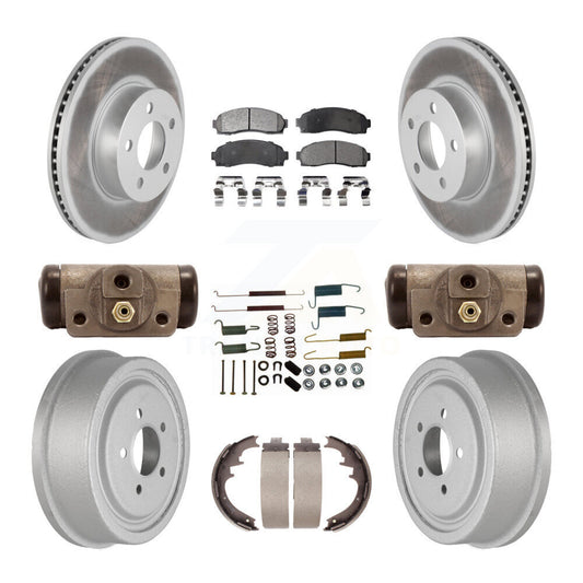 [Avant + Arrière] Kit de disque (revêtu) et plaquette (semi-métallique) de frein pour Ford Ranger Mazda B4000 avec 10" Diameter KGF-101646