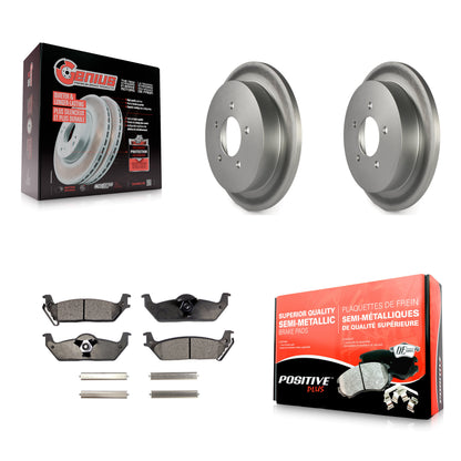 [Arrière] Kit de disque (revêtu) et plaquette (semi-métallique) de frein pour 2004 Ford F-150 avec 5 Lug Wheels 11th Digit Of Vin Is C KGF-101657