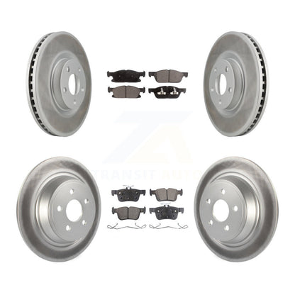 [Avant + Arrière] Kit de disque (revêtu) et plaquette (semi-métallique) de frein pour Ford Edge KGF-101665