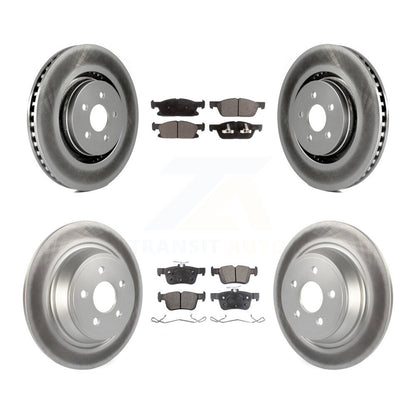 [Avant + Arrière] Kit de disque (revêtu) et plaquette (semi-métallique) de frein pour Ford Edge Lincoln MKX Nautilus KGF-101667