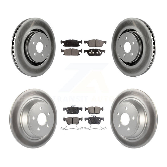 [Avant + Arrière] Kit de disque (revêtu) et plaquette (semi-métallique) de frein pour Ford Edge Lincoln MKX Nautilus KGF-101667