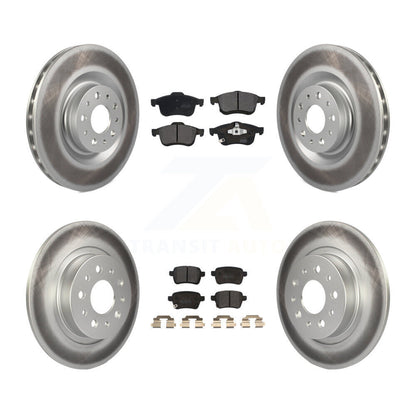 [Avant + Arrière] Kit de disque (revêtu) et plaquette (semi-métallique) de frein pour 2014-2020 Fiat 500L KGF-101668