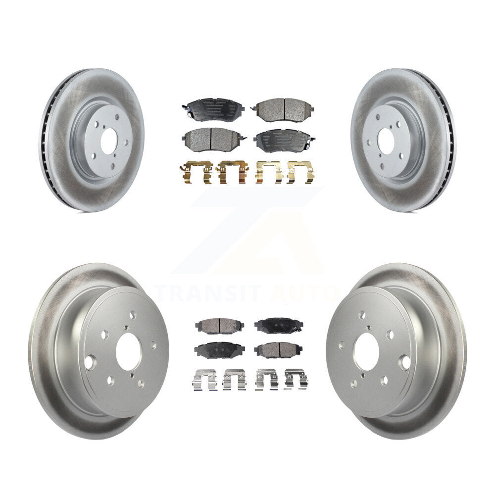 [Avant + Arrière] Kit de disque (revêtu) et plaquette (semi-métallique) de frein pour Subaru WRX KGF-101669