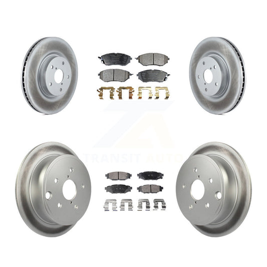 [Avant + Arrière] Kit de disque (revêtu) et plaquette (semi-métallique) de frein pour Subaru WRX KGF-101669