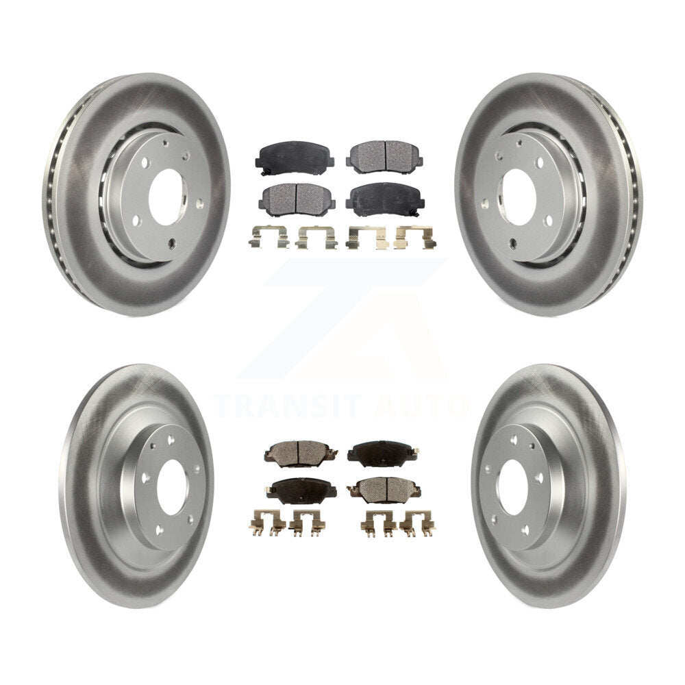 [Avant + Arrière] Kit de disque (revêtu) et plaquette (semi-métallique) de frein pour Mazda CX-5 KGF-101676