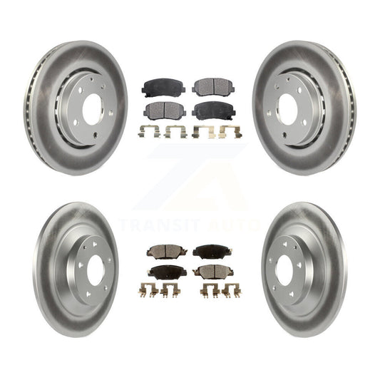[Avant + Arrière] Kit de disque (revêtu) et plaquette (semi-métallique) de frein pour Mazda CX-5 KGF-101676