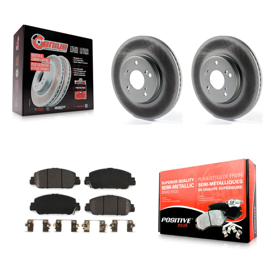 [Avant] Kit de disque (revêtu) et plaquette (semi-métallique) de frein pour Honda Accord HR-V KGF-101682