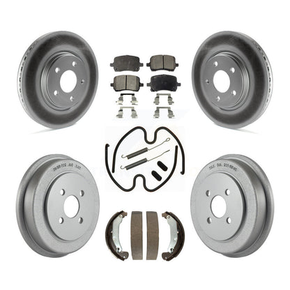 [Avant + Arrière] Kit de disque (revêtu) et plaquette (semi-métallique) de frein pour 2006 Pontiac Pursuit avec Brakes KGF-101689
