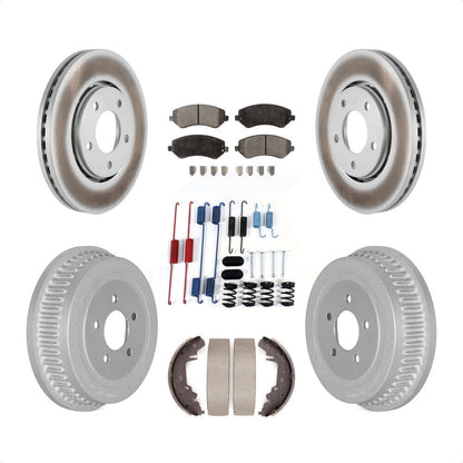 [Avant + Arrière] Kit de disque (revêtu) et plaquette (semi-métallique) de frein pour Dodge Chrysler Town & Country Grand Caravan Voyager KGF-101699 par Transit Auto