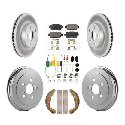 [Avant + Arrière] Kit de disque (revêtu) et plaquette (semi-métallique) de frein pour 2008 Toyota Prius KGF-101705
