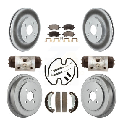 [Avant + Arrière] Kit de disque (revêtu) et plaquette (semi-métallique) de frein pour 2003 Saturn Ion KGF-101735
