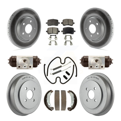 [Avant + Arrière] Kit de disque (revêtu) et plaquette (semi-métallique) de frein pour 2006 Pontiac Pursuit avec Brakes KGF-101738