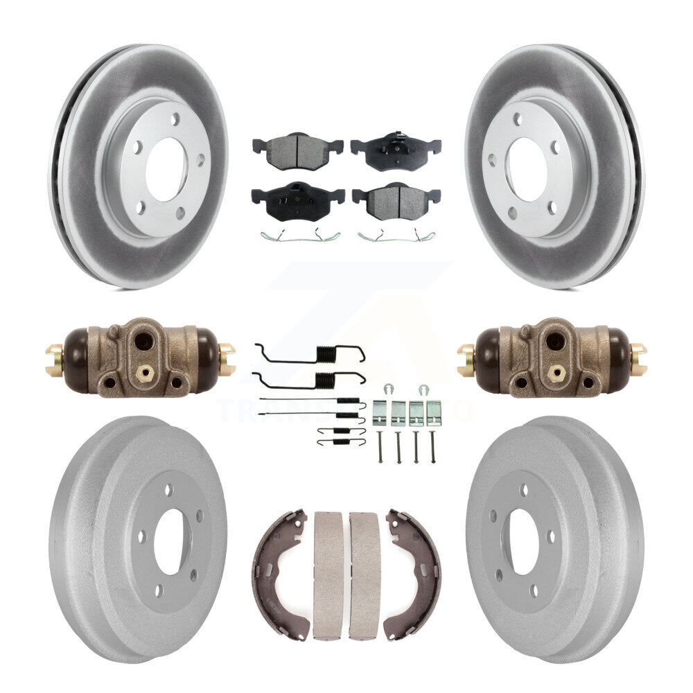 [Avant + Arrière] Kit de disque (revêtu) et plaquette (semi-métallique) de frein pour Ford Escape Mazda Tribute Mercury Mariner KGF-101749
