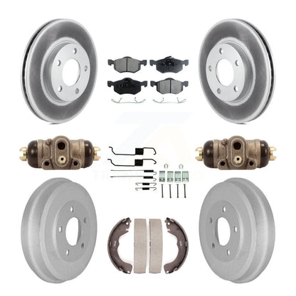 [Avant + Arrière] Kit de disque (revêtu) et plaquette (semi-métallique) de frein pour Ford Escape Mazda Tribute Mercury Mariner KGF-101749