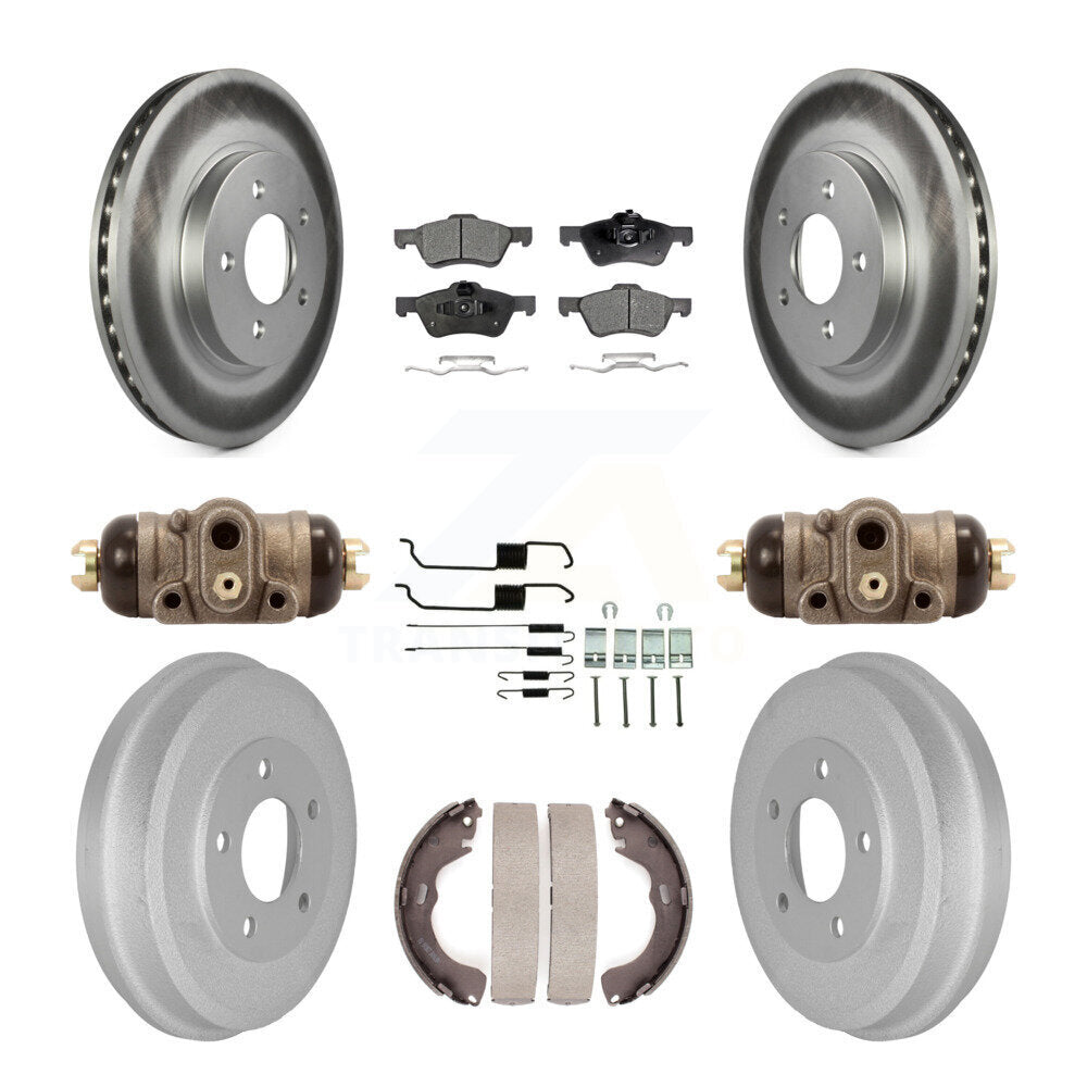 [Avant + Arrière] Kit de disque (revêtu) et plaquette (semi-métallique) de frein pour Ford Escape Mercury Mariner KGF-101750