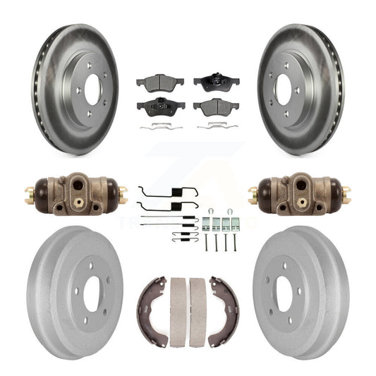 [Avant + Arrière] Kit de disque (revêtu) et plaquette (semi-métallique) de frein pour Ford Escape Mercury Mariner KGF-101750