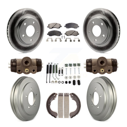 [Avant + Arrière] Kit de disque (revêtu) et plaquette (semi-métallique) de frein pour Dodge Caliber KGF-101754