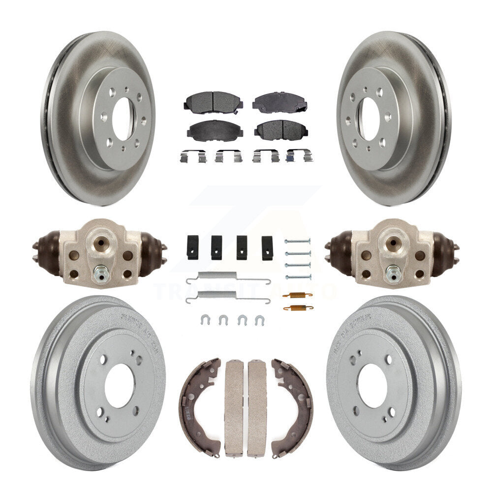 [Avant + Arrière] Kit de disque (revêtu) et plaquette (semi-métallique) de frein pour Honda Insight KGF-101756