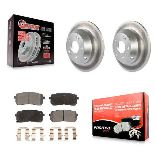 [Arrière] Kit de disque (revêtu) et plaquette (semi-métallique) de frein pour 2015-2021 Kia Sedona KGF-101772