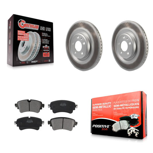 [Arrière] Kit de disque (revêtu) et plaquette (semi-métallique) de frein pour Audi Q5 A4 A5 Quattro A6 S5 S4 Sportback allroad PHEV KGF-101776