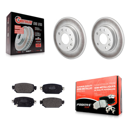 [Arrière] Kit de disque (revêtu) et plaquette (semi-métallique) de frein pour Mazda 3 CX-3 Sport KGF-101781