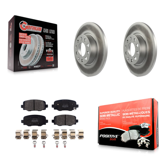 [Arrière] Kit de disque (revêtu) et plaquette (semi-métallique) de frein pour Jeep Renegade Fiat 500X KGF-101782