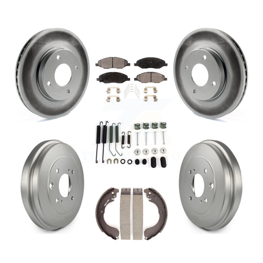 [Avant et Arrière] Disque et plaquette de frein pour Nissan Versa 4-Wheel ABS KGF-101785