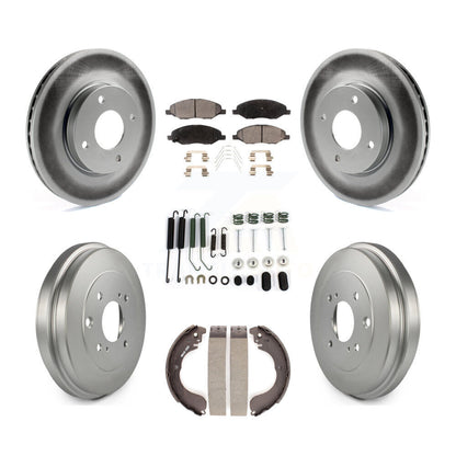 [Avant et Arrière] Disque et plaquette de frein pour Nissan Versa 4-Wheel ABS KGF-101785