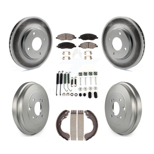 [Avant et Arrière] Disque et plaquette de frein pour Nissan Versa 4-Wheel ABS KGF-101785