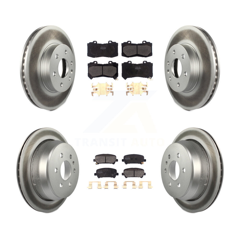 [Avant + Arrière] Kit de disque (revêtu) et plaquette (semi-métallique) de frein pour 2015-2020 Chevrolet Colorado GMC Canyon KGF-101786