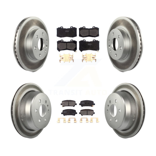[Avant + Arrière] Kit de disque (revêtu) et plaquette (semi-métallique) de frein pour 2015-2020 Chevrolet Colorado GMC Canyon KGF-101786