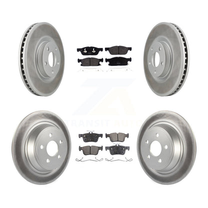 [Avant + Arrière] Kit de disque (revêtu) et plaquette (semi-métallique) de frein pour 2018 Lincoln Continental avec 316mm Diameter Rotor KGF-101787