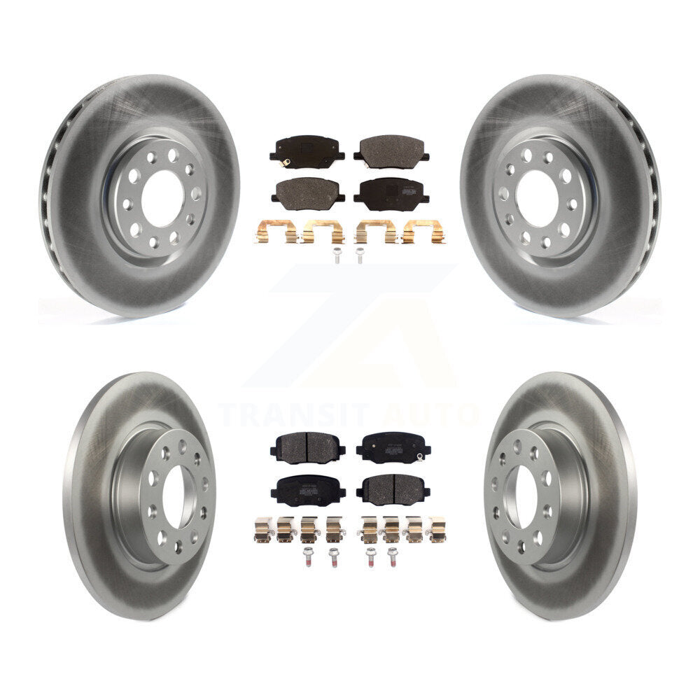 [Avant + Arrière] Kit de disque (revêtu) et plaquette (semi-métallique) de frein pour Jeep Renegade Fiat 500X KGF-101790