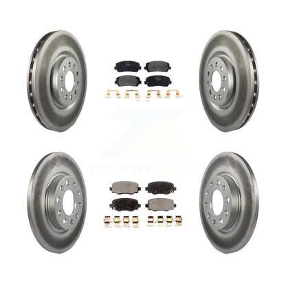 [Avant + Arrière] Kit de disque (revêtu) et plaquette (semi-métallique) de frein pour Jeep Cherokee Chrysler 200 KGF-101791