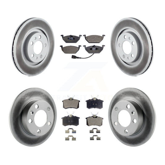 [Avant + Arrière] Kit de disque (revêtu) et plaquette (semi-métallique) de frein pour 2007-2010 Volkswagen Beetle avec 280mm Diameter Rotor KGF-101792