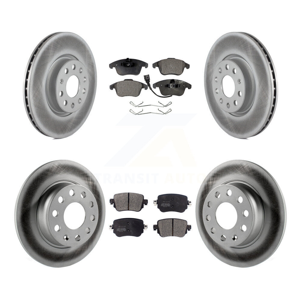 [Avant + Arrière] Kit de disque (revêtu) et plaquette (semi-métallique) de frein pour Volkswagen Passat KGF-101796