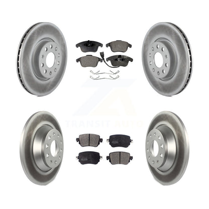 [Avant + Arrière] Kit de disque (revêtu) et plaquette (semi-métallique) de frein pour 2016-2018 Audi Q3 Quattro KGF-101797