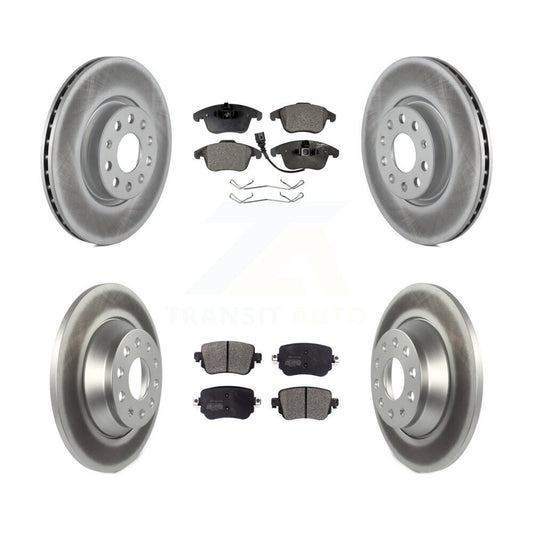 [Avant + Arrière] Kit de disque (revêtu) et plaquette (semi-métallique) de frein pour 2016-2018 Audi Q3 Quattro KGF-101797