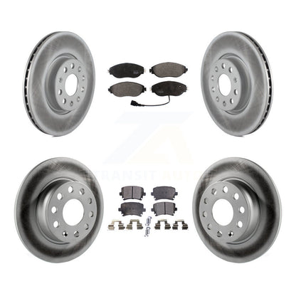 [Avant + Arrière] Kit de disque (revêtu) et plaquette (semi-métallique) de frein pour 2015 Volkswagen GTI avec Performance Package KGF-101798