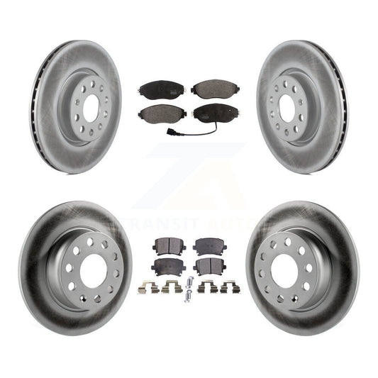 [Avant + Arrière] Kit de disque (revêtu) et plaquette (semi-métallique) de frein pour 2015 Volkswagen GTI avec Performance Package KGF-101798
