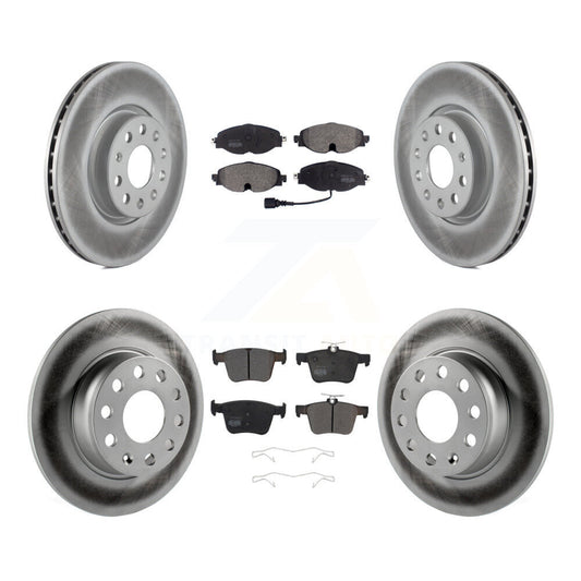 [Avant + Arrière] Kit de disque (revêtu) et plaquette (semi-métallique) de frein pour Audi A3 Quattro Sportback e-tron Volkswagen Taos KGF-101799