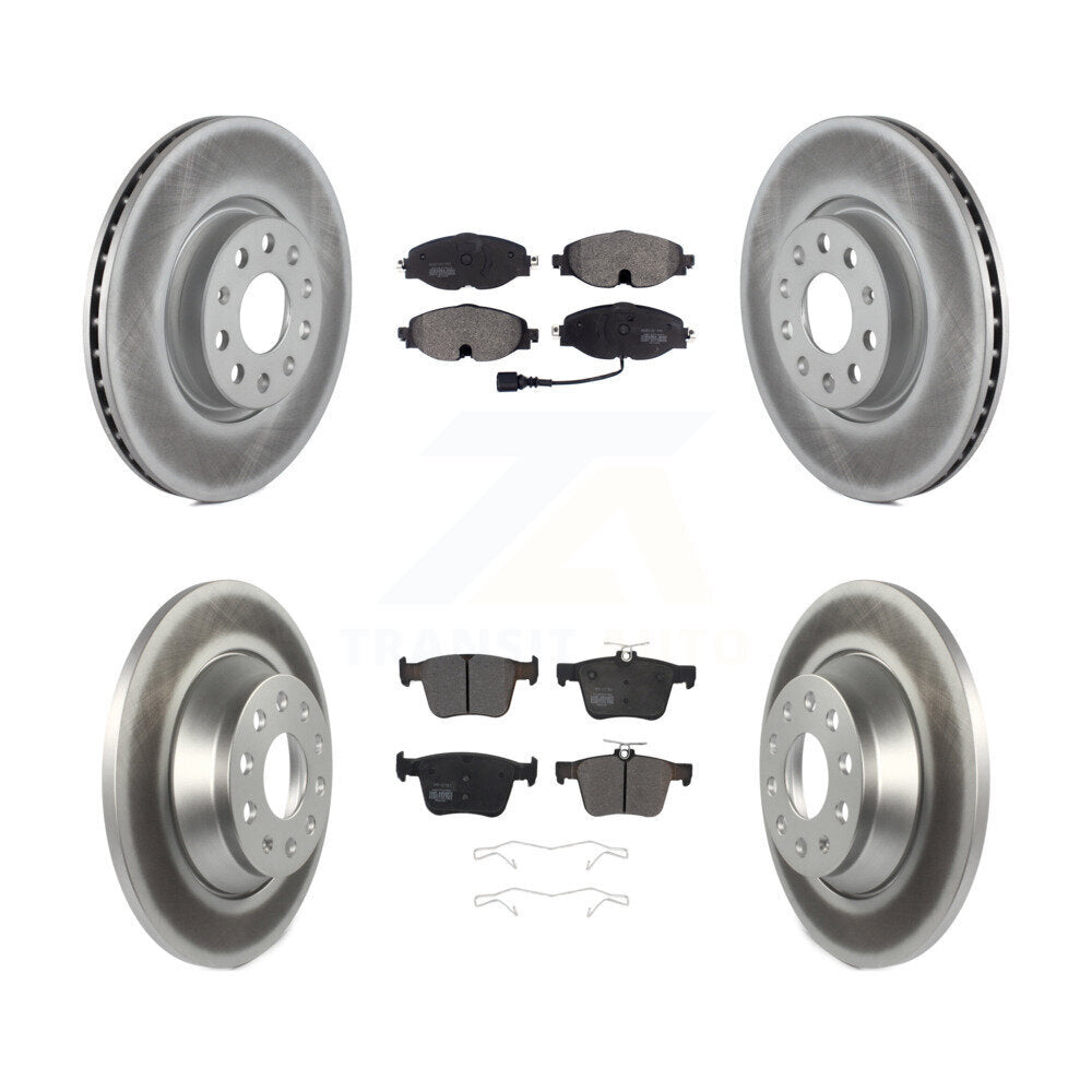 [Avant + Arrière] Kit de disque (revêtu) et plaquette (semi-métallique) de frein pour Audi TT Quattro KGF-101801