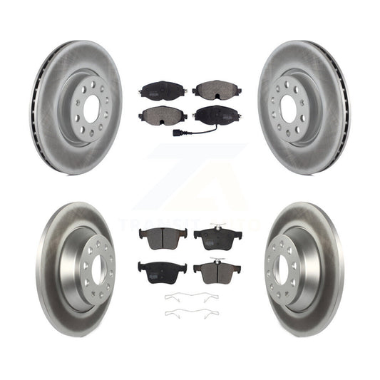 [Avant + Arrière] Kit de disque (revêtu) et plaquette (semi-métallique) de frein pour Audi TT Quattro KGF-101801