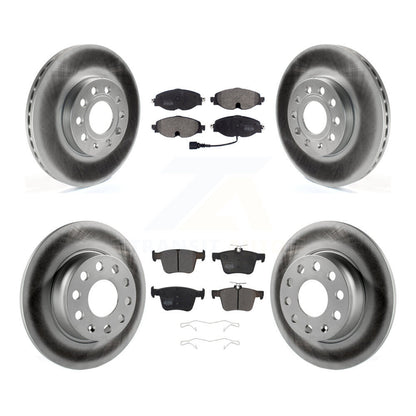 [Avant + Arrière] Kit de disque (revêtu) et plaquette (semi-métallique) de frein pour Audi A3 Quattro Volkswagen e-Golf Taos KGF-101802