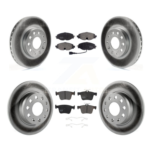 [Avant + Arrière] Kit de disque (revêtu) et plaquette (semi-métallique) de frein pour Audi A3 Quattro Volkswagen e-Golf Taos KGF-101802