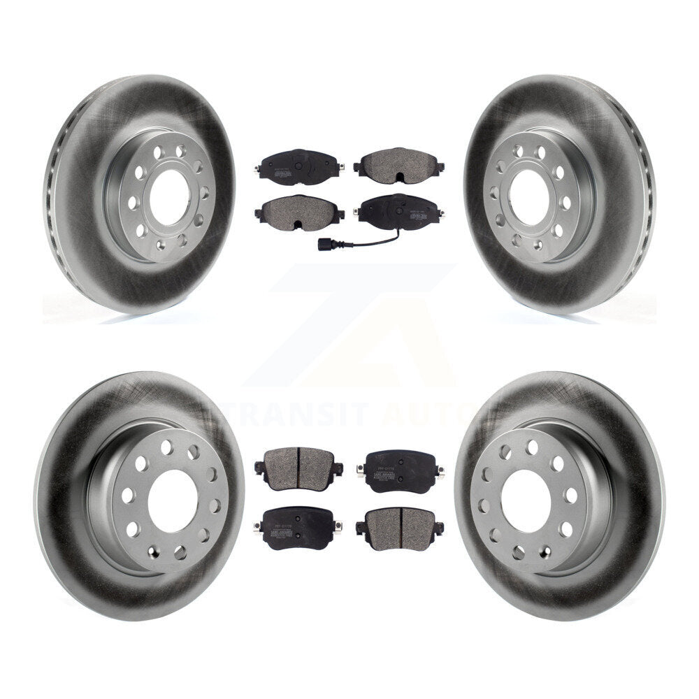 [Avant + Arrière] Kit de disque (revêtu) et plaquette (semi-métallique) de frein pour Volkswagen Golf SportWagen KGF-101803