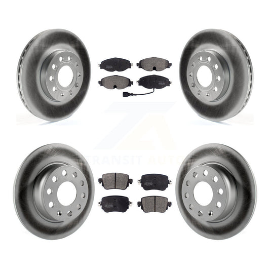 [Avant + Arrière] Kit de disque (revêtu) et plaquette (semi-métallique) de frein pour Volkswagen Golf SportWagen KGF-101803