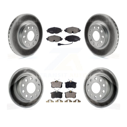 [Avant + Arrière] Kit de disque (revêtu) et plaquette (semi-métallique) de frein pour 2015 Volkswagen Golf SportWagen TDI SE SEL Highline Comfortline Trendline S KGF-101805
