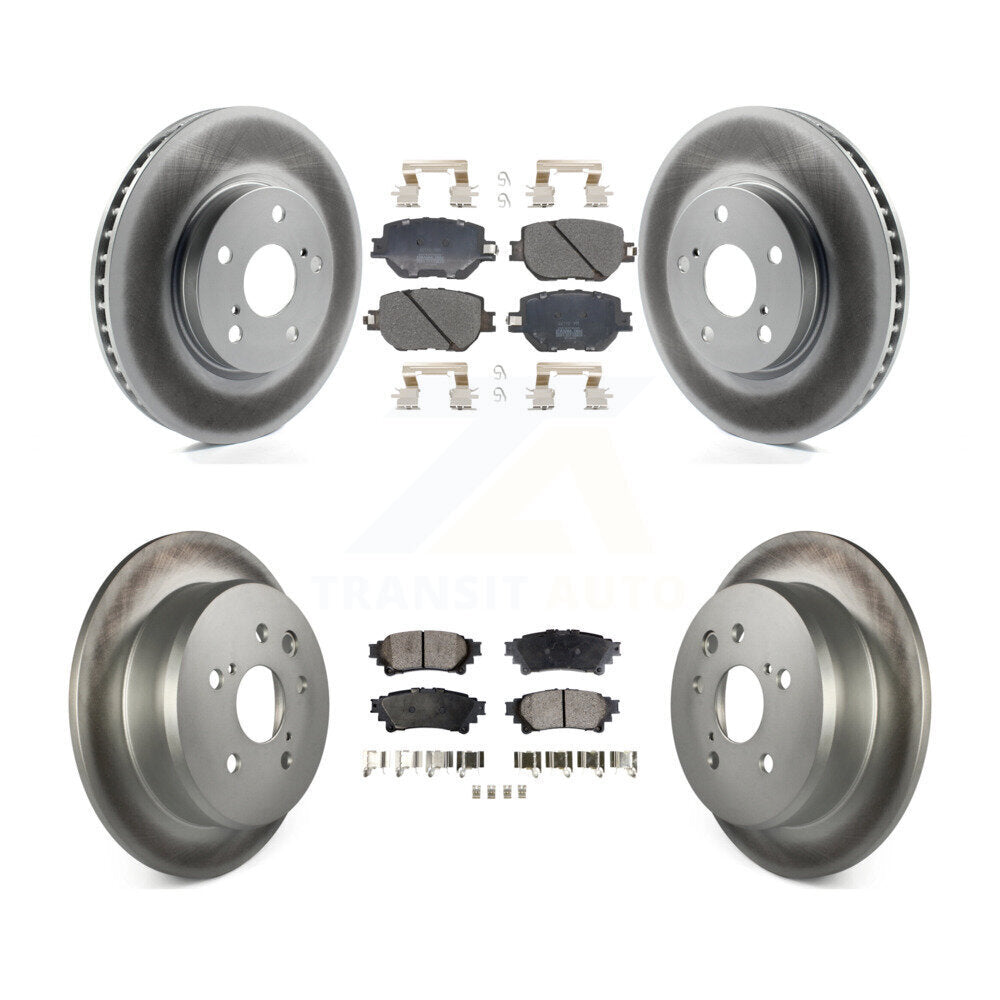 [Avant + Arrière] Kit de disque (revêtu) et plaquette (semi-métallique) de frein pour Lexus IS250 KGF-101806